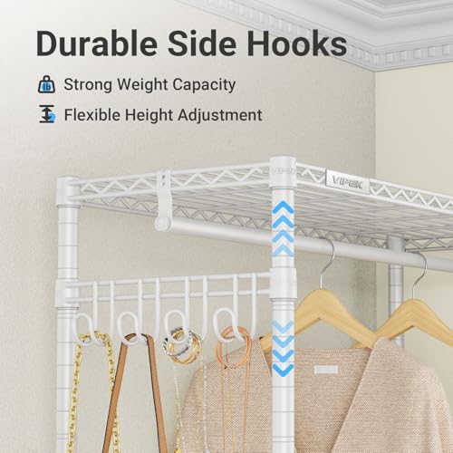 vipek v4 garment rack for hanging clothes heavy, close-up detail