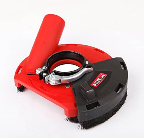 aidelife surface grinding dust shroud for angle grinders shown in use