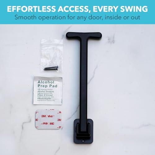 manual door closer for wheelchair users - canadian shown in use