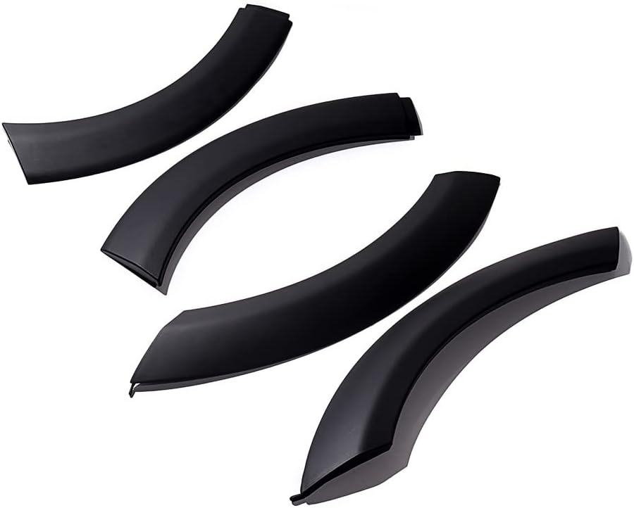 4X Black Front Left, Right Fender Flares Wheel Arch Cover Trim for 2002-2008 BMW Mini Cooper R50 R52 R53 S Convertible