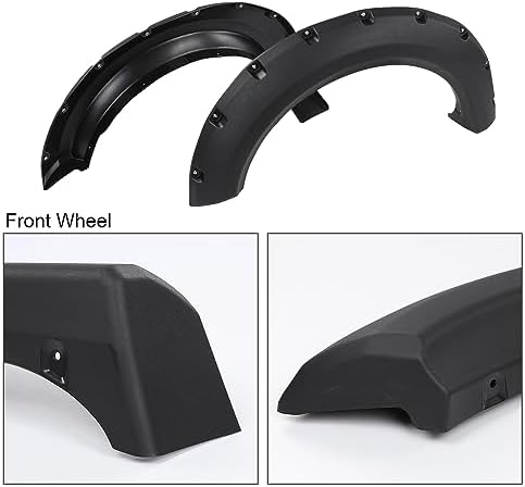G-PLUS Fender Flares Wheel Arch Covers Platinum & Raptor models) 9L3Z16038A | Compatible with Ford F150 Truck 2009-2014 67.0"/78.8"/97.4" bed models only (Not Fit 9L3Z16039B (Textured Riveted 4 PCS)
