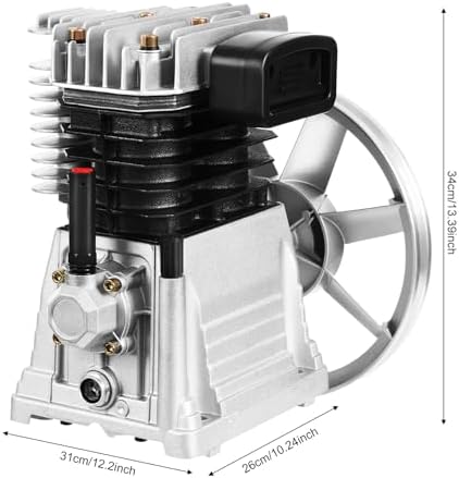 air compressor pump 3hp 250l/min air compressor head, front angle view