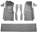 Molded Cutpile Front Carpet Flooring - fits 1978-1980 Chevrolet Corvette Front with Console Strips Kick Panels and Door Panels (Black)