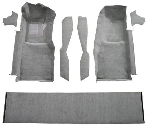 Molded Cutpile Front Carpet Flooring - fits 1978-1980 Chevrolet Corvette Front with Console Strips Kick Panels and Door Panels (Black)