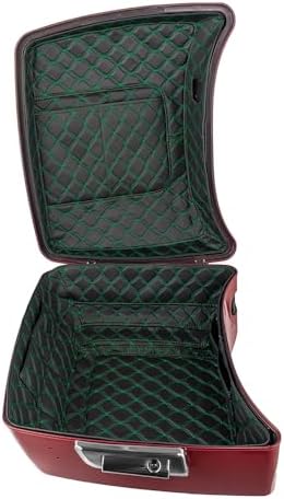 Moto Onfire Tour Trunk Pack Liners Carpet Inserts with Pockets Fit for Harley/AB Luggage (Green, King Tour Trunk Pack)