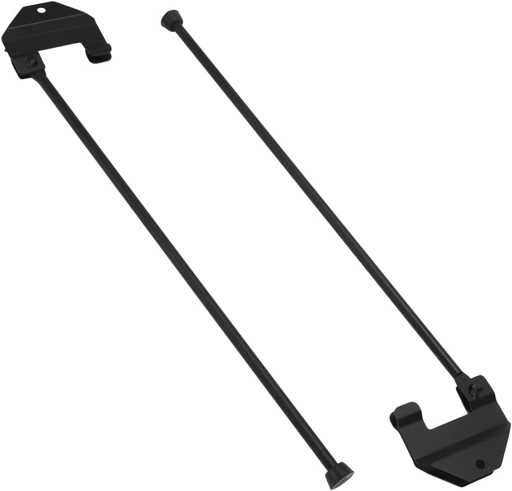 MOTOQUEEN Hood Support Rod Kit for 1937-1946 Chevy GMC Truck, Steel Folding Hood Prop Rod, Powder Coated Black, Easy Install