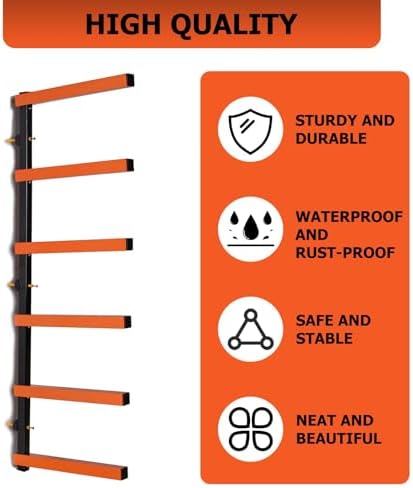 ecotric lumber rack wall mount wood organizer lumber, package contents