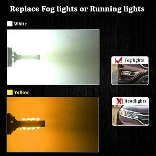 SOCAL-LED LIGHTING 2x H11 H8 LED Fog Light Bulb for Powersports Advanced 3030 SMD Bright Colorful Daytime Running DRL Lamp, Purple