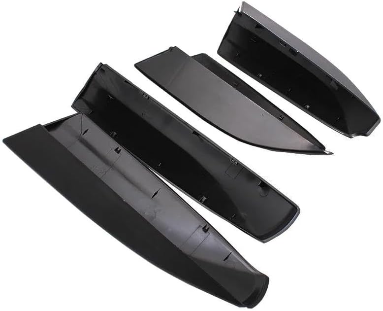 Rooftop Cargo Carrier Black ABS Roof Rack Bar Rail End Protection Cover Shell 4PCS for Toyota for Highlander for XU40 2008-2012 2013 Roof Racks Boxes