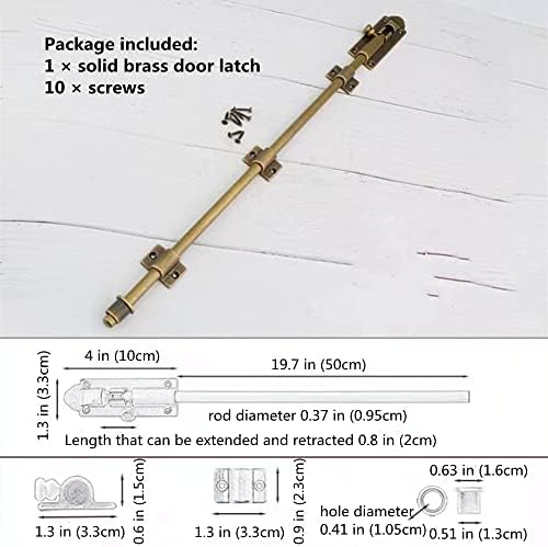 heavy duty cane bolts for gates 23.7'',barrel bolt shown in use
