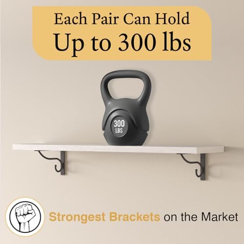 closet rod bracket, 6 inch hook shelf brackets on a desk or shelf