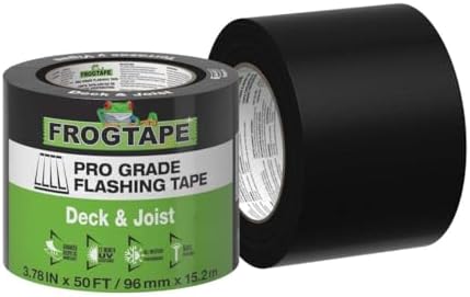 frogtape pro grade deck and joist flashing tape, front angle view