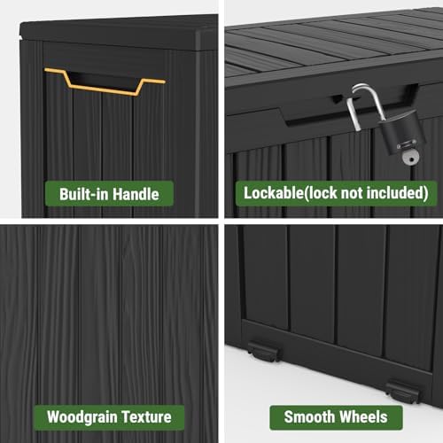 mars villa 75 gallon deck box, outdoor storage, package contents
