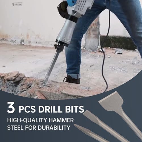 sds max shanks 16"chisel set,3 pcs masonry concrete showing dimensions