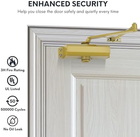 sophia automatic door closer commercial, auto door closer, close-up detail