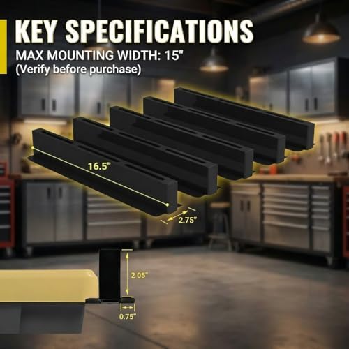 overhead garage storage rack, ceiling mounted tote storage, close-up detail