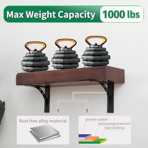 12 inch x 10 inch heavy duty bracket,granite, side view