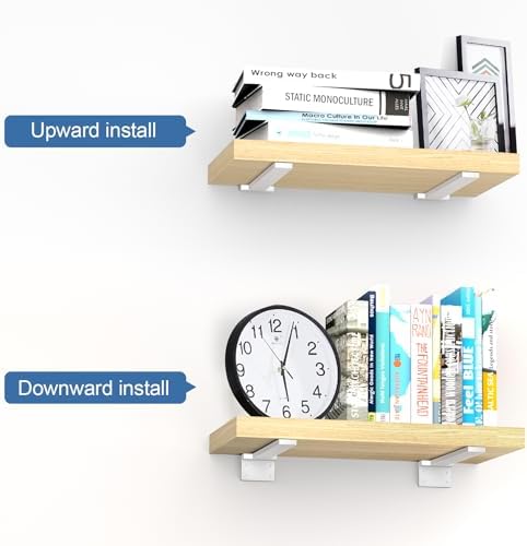 heavy duty shelf brackets, 10 inch 6 pack, close-up detail