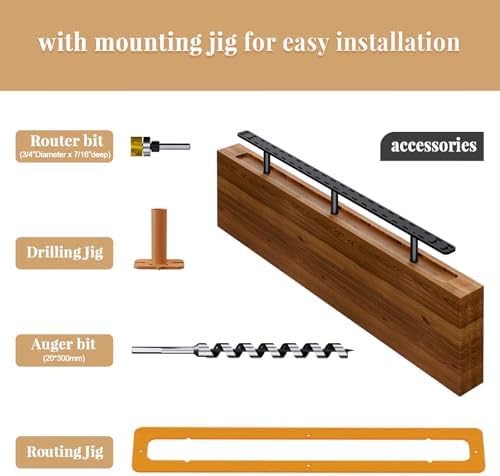 floating shelf hardware heavy duty hidden shelf brackets on a desk or shelf