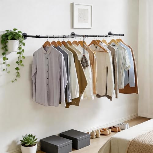 wall mounted clothes rack 48.8 inch/4ft on a desk or shelf