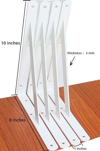 l10 x h 8" white heavy duty shelf shown in use