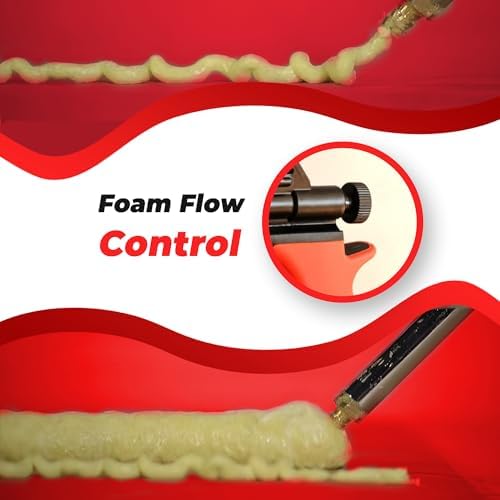professional expanding foam spray gun, 9 insulation guns showing dimensions