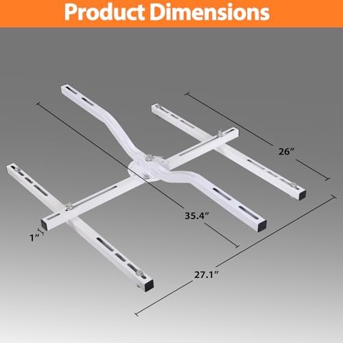 heavy duty swivel h-bracket for garage heaters, 200 shown in use