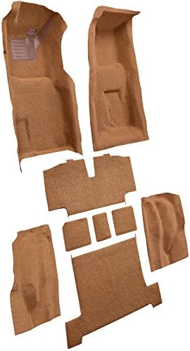 Auto Custom Carpets Replacement Auto Carpet Floor Liner - Molded Loop - fits 1969-1969 Chevrolet Corvette 4 Speed Manual Complete with Pad (Medium Blue)
