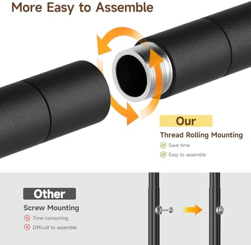 onbrill l2 wall mounted closet system, industrial pipe, front angle view