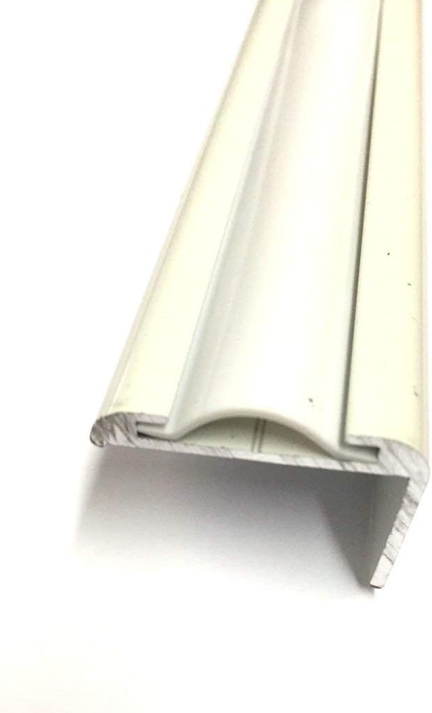 Automotive Authority White Vinyl 1" Insert Molding Trim Screw Cover RV Camper Travel Trailer (White, 100 ft)