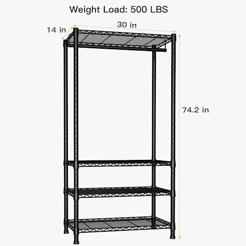 ulif h2 heavy duty clothes rack, freestanding 4, close-up detail