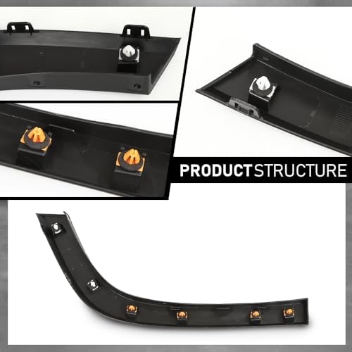 G-PLUS Rear Right Fender Flare Wheel Molding Trim | Compatible with Jeep Cherokee 2019-2022, Not Fit For Trailhawk Models 68316002AD, 68316006AB
