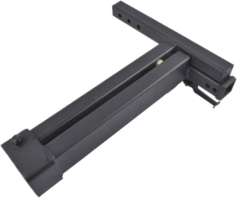 AP03 Swing Away Hitch Adapter with 320 Pound Load Capacity and 90 Degree Swing Arm Black for Trailer Hitches Compatible with Standard Receiver Hitches