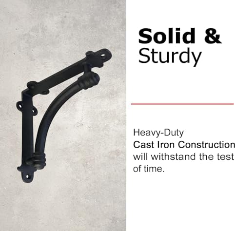 nach decorative shelf brackets, 4 pack of 5.5, close-up detail