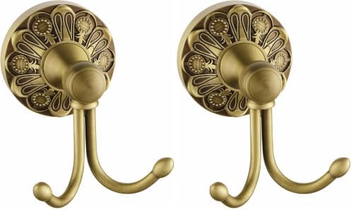 antique brass towel hook, wall mounted bathroom hook, main product view