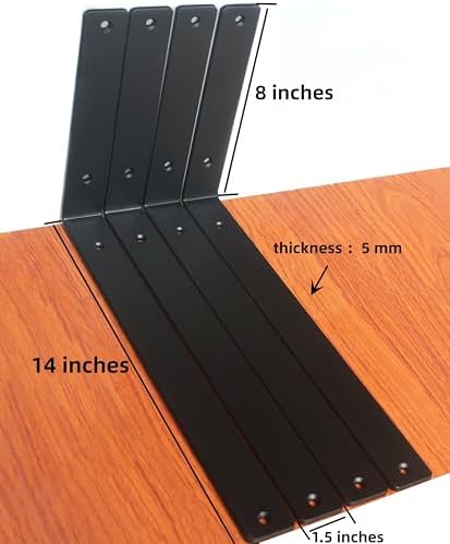 l 14" x h 8" x w1.5, 5mm shown in use