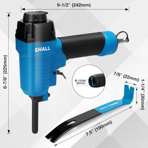 shall pneumatic nail remover & 7.5’’ flat pry shown in use