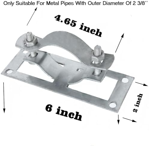 2-3/8"steel to wood fence brackets,24pcs metal fence post shown in use