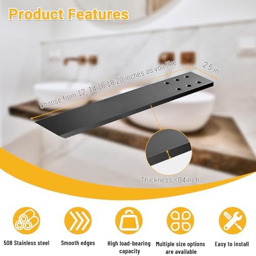hidden granite countertop support brackets 4 pack 12", close-up detail