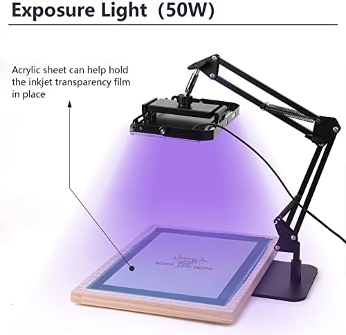 caydo 54 pieces screen printing kit with 50w shown in use