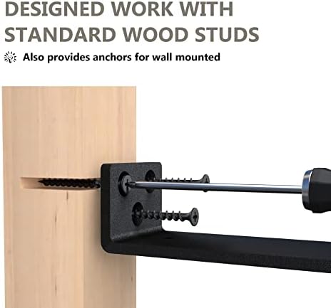 neodrop 12 inch floating shelf brackets, heavy duty showing dimensions