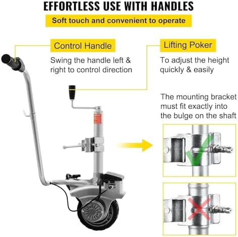 Motorised Wheel Trailer Mover Compact Portable Electric Mover with 350W Motor for Easy Maneuvering of Caravans and Boat Trailers