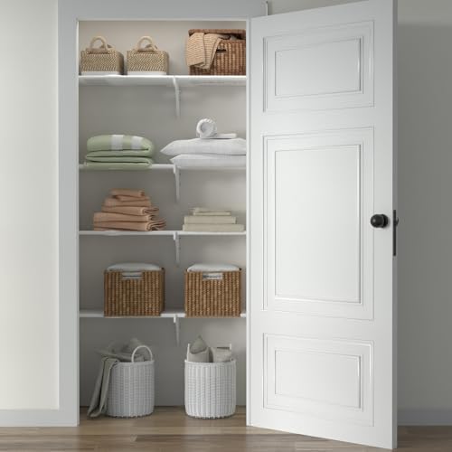 diy expandable closet shelf (no hanging rod) easy, front angle view