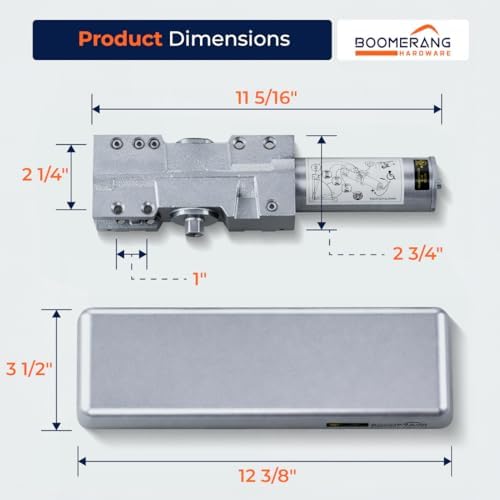 boomerang d9016 extra heavy-duty designer auto commercial door, close-up detail