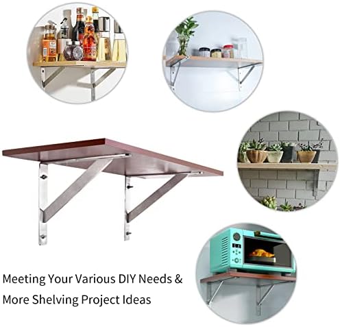 yumore 14 inch shelf bracket, heavy duty l, package contents