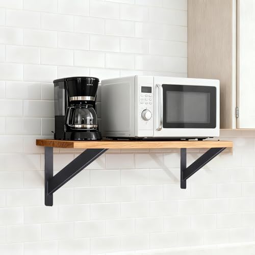 countertop support brackets,12x9 inch heavy duty shelf brackets,shelf, side view