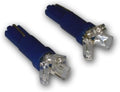 LEDGB-T5-B3 Glove Box LED Light Bulbs T5, 3 LED Blue 2-pc Set