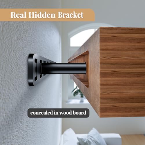 floating shelf hardware heavy duty hidden shelf brackets showing dimensions