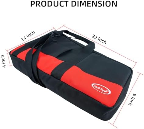 melotough heavy duty framing nail gun tool bag, package contents