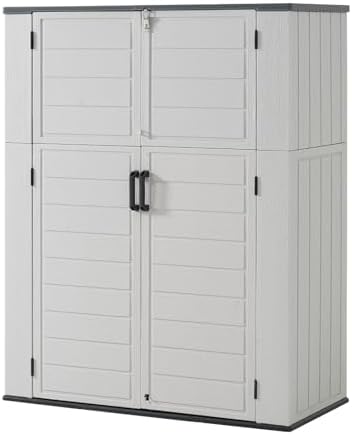 aoxun 61 cu.ft outdoor storage shed, widened outdoor, view 9